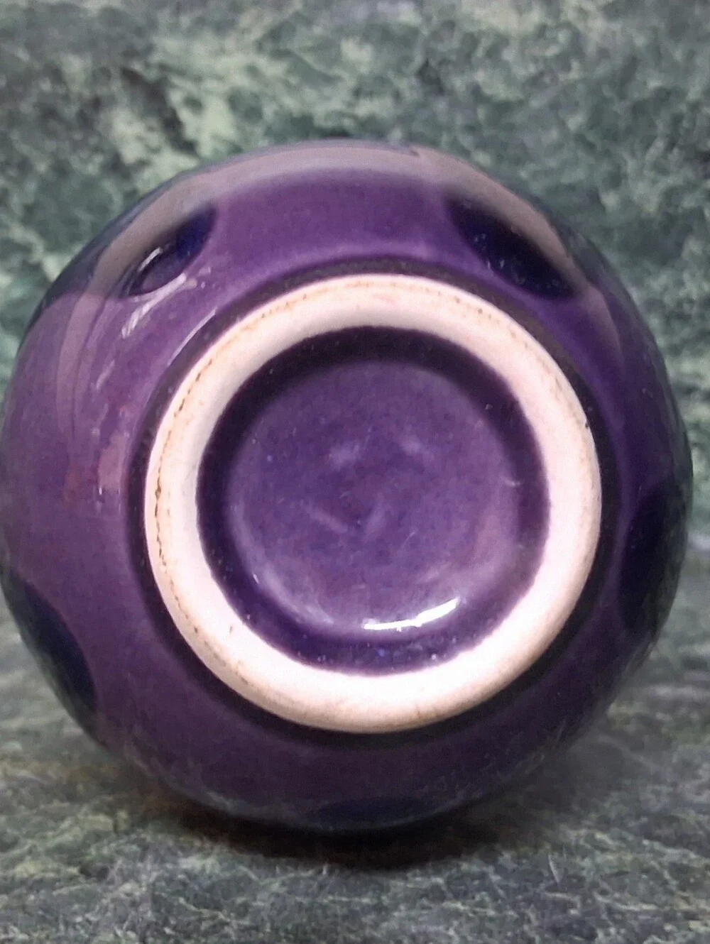 Vintage Japanese Ceramic Rainbow Drip Miniature Bud Vase - 4.25